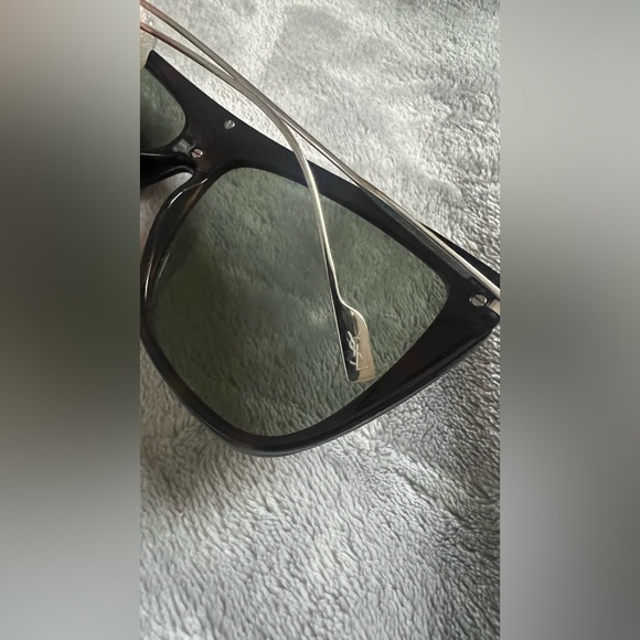 Saint Laurent New Wave SL 1 T Fashion Shield Titanium Sunglasses - Picture 2 of 8